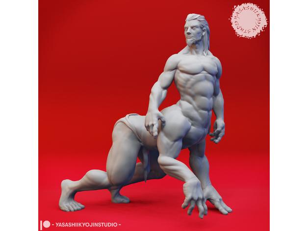 Mantaur - Tabletop Miniature 3d model