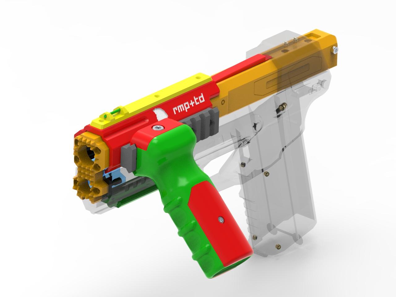 Nerf Gecko 2.0 VFG & AFG 3d model