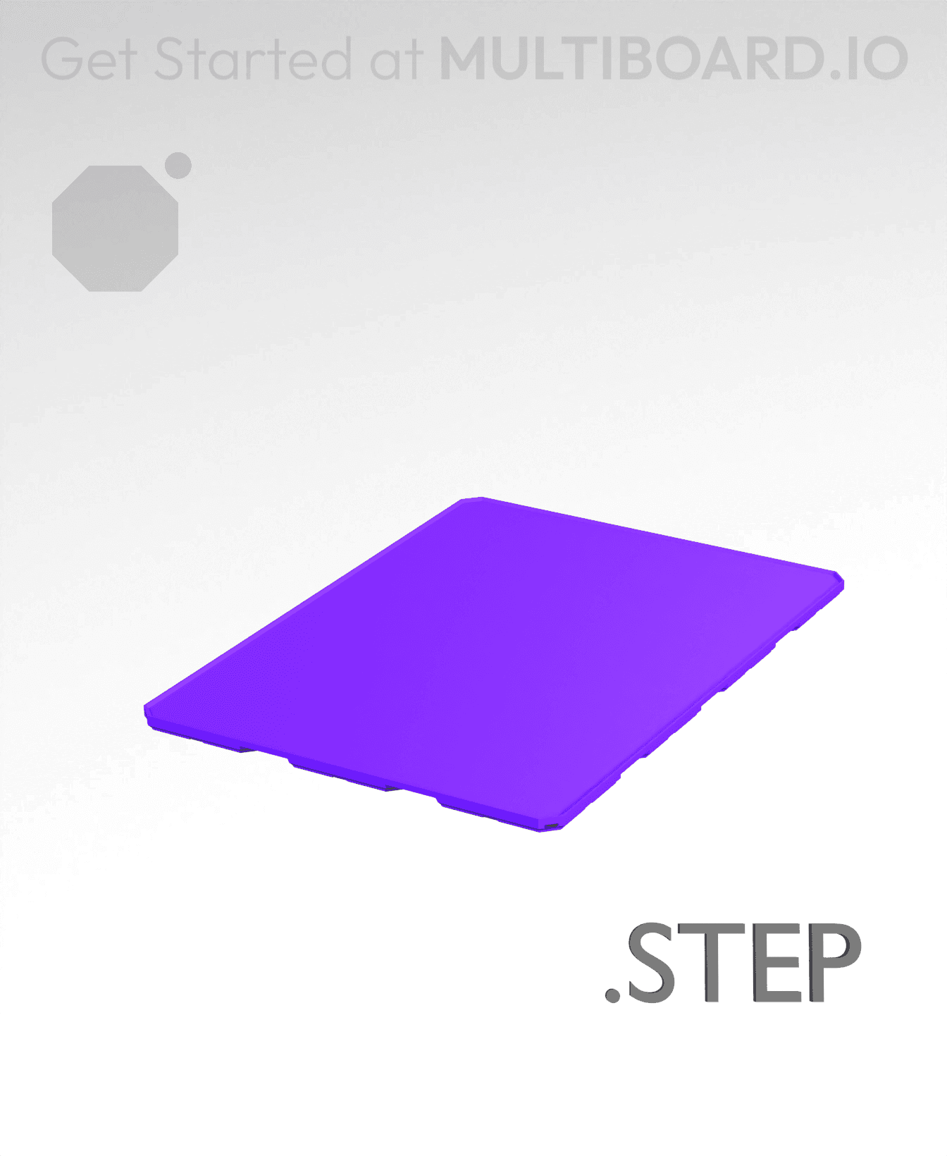 3x4x0·25 - Multibin Insert - STEP Remixing File 3d model