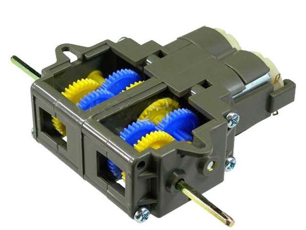 Tamiya and Velleman dual gearbox to single conversion plate 3d model