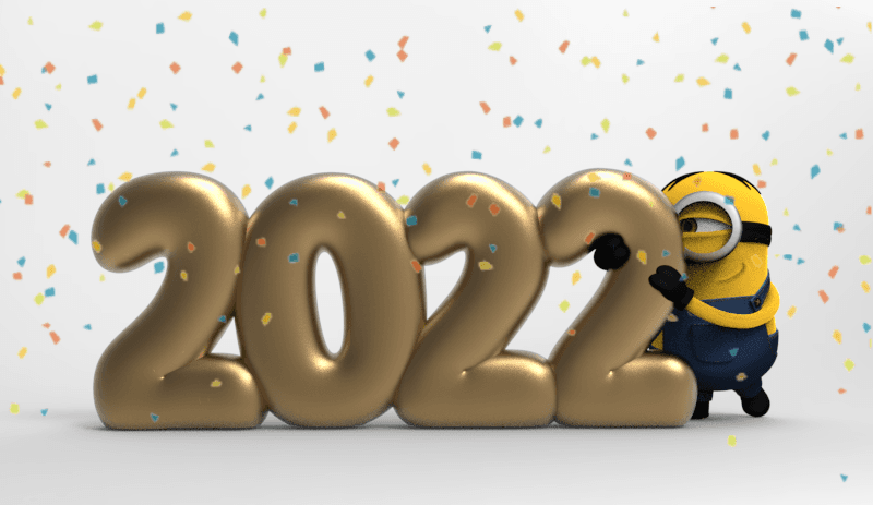 New Year Minion- 2022 3d model