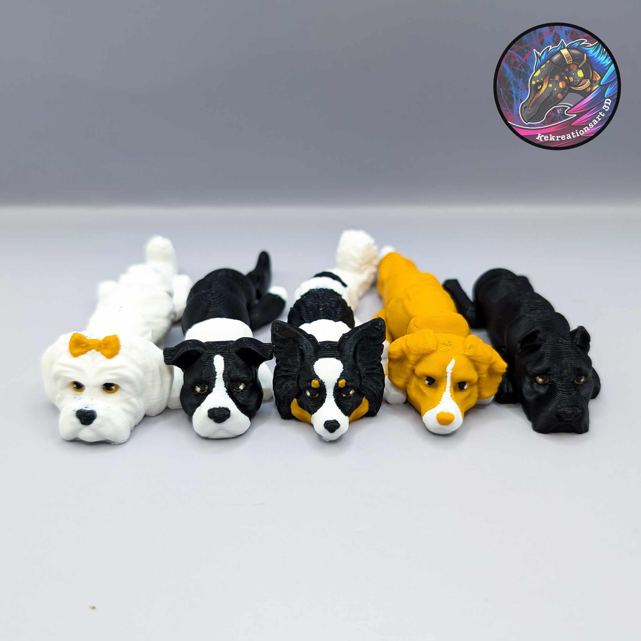 Baby Flexi Dog Set 7 part 1 3d model