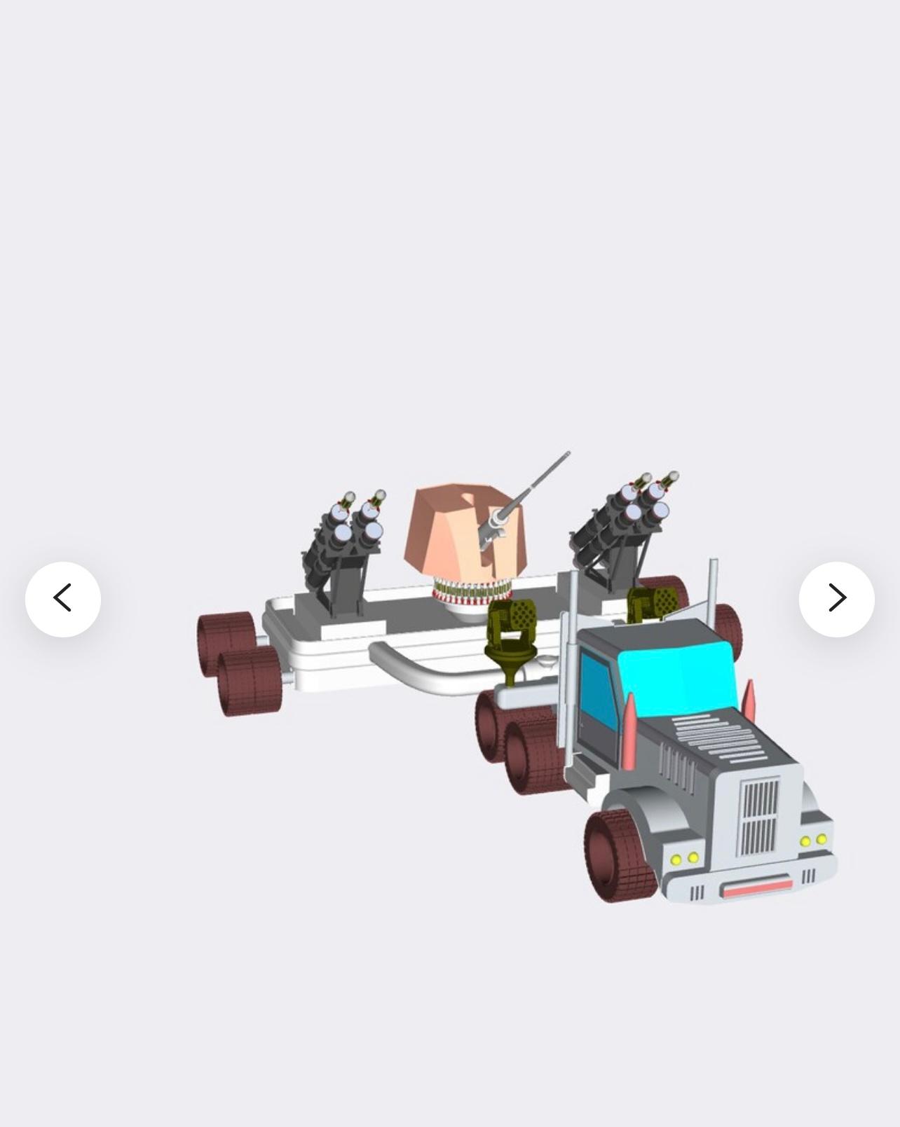 truck war.step 3d model