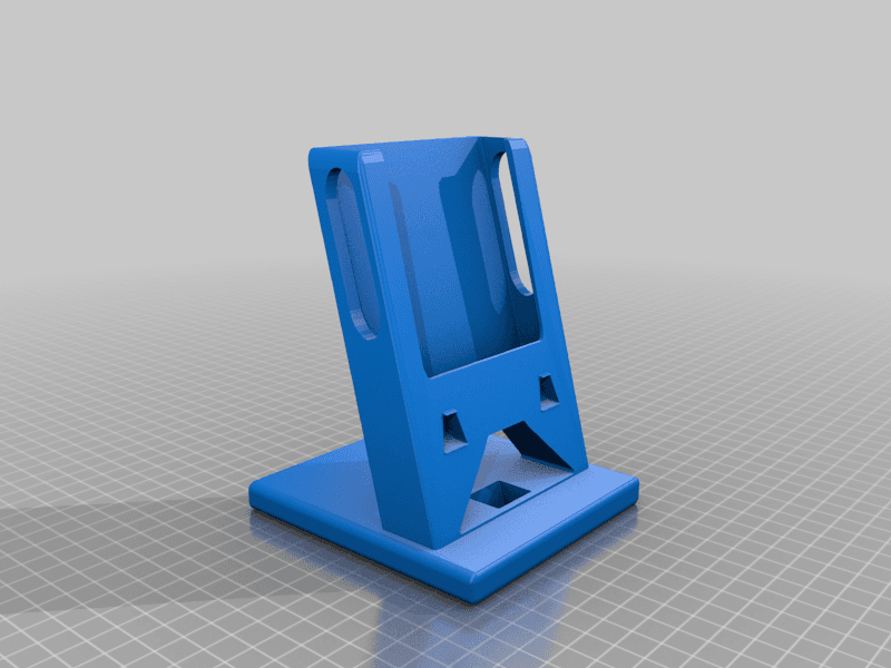 phone holder for big phone and big cable 3d model