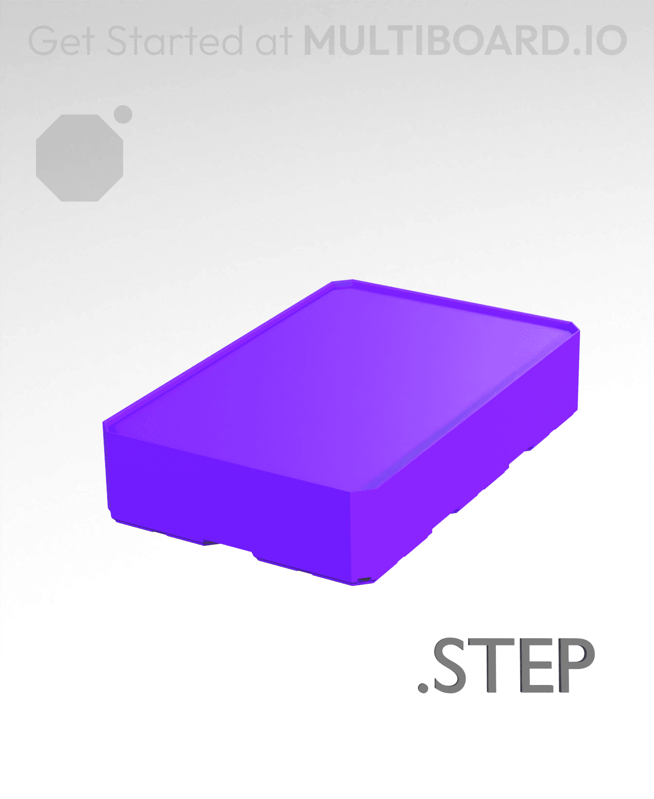 2x3x0·75 - Multibin Insert - STEP Remixing File 3d model