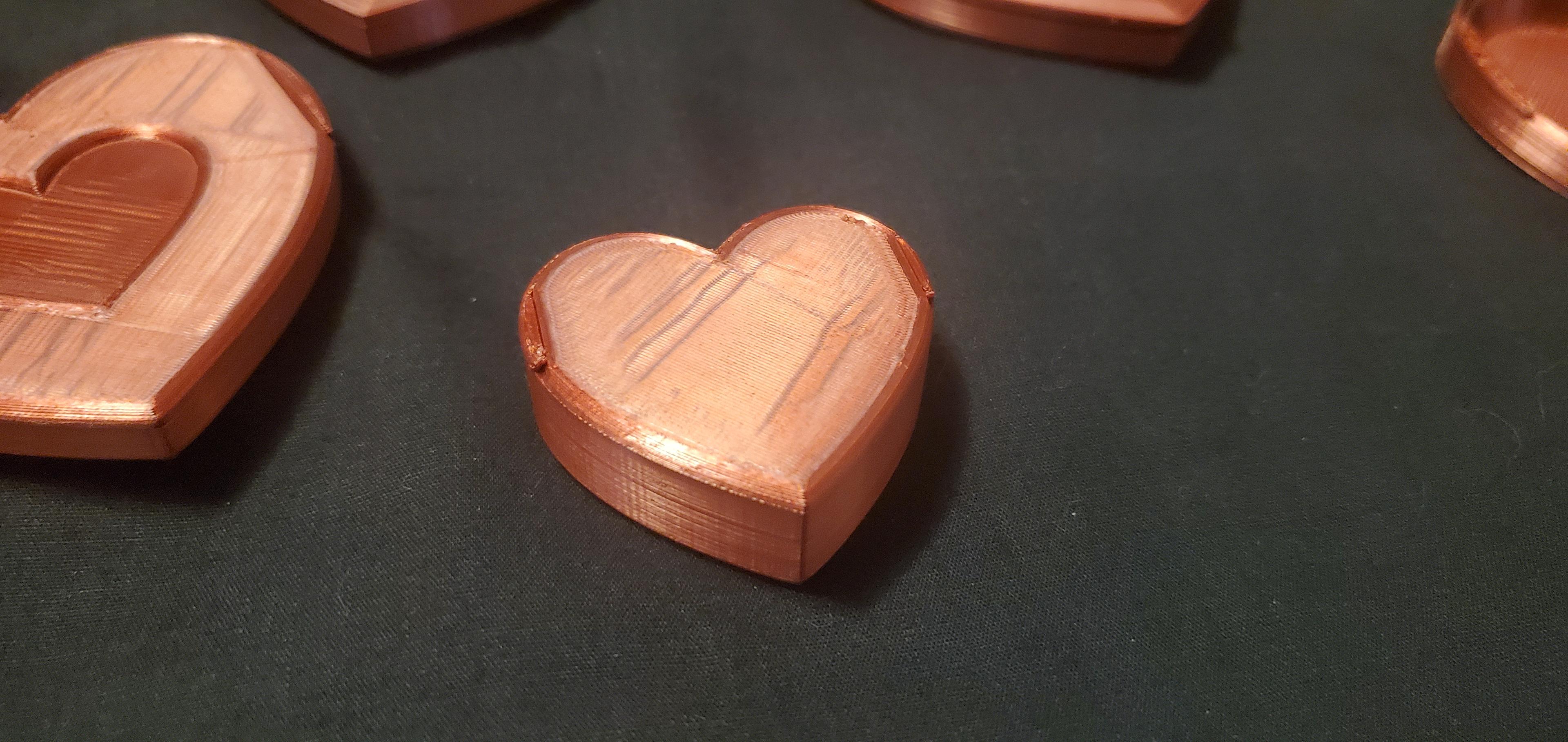 Sliding Heart Box - Small 3d model