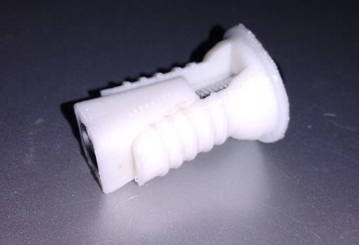 Toilet seat plug fixing  3d model