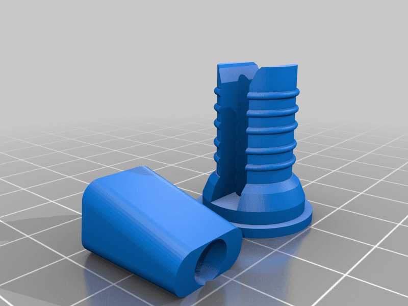 Toilet seat plug fixing  3d model