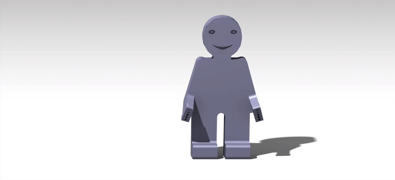 Lego person 3d model