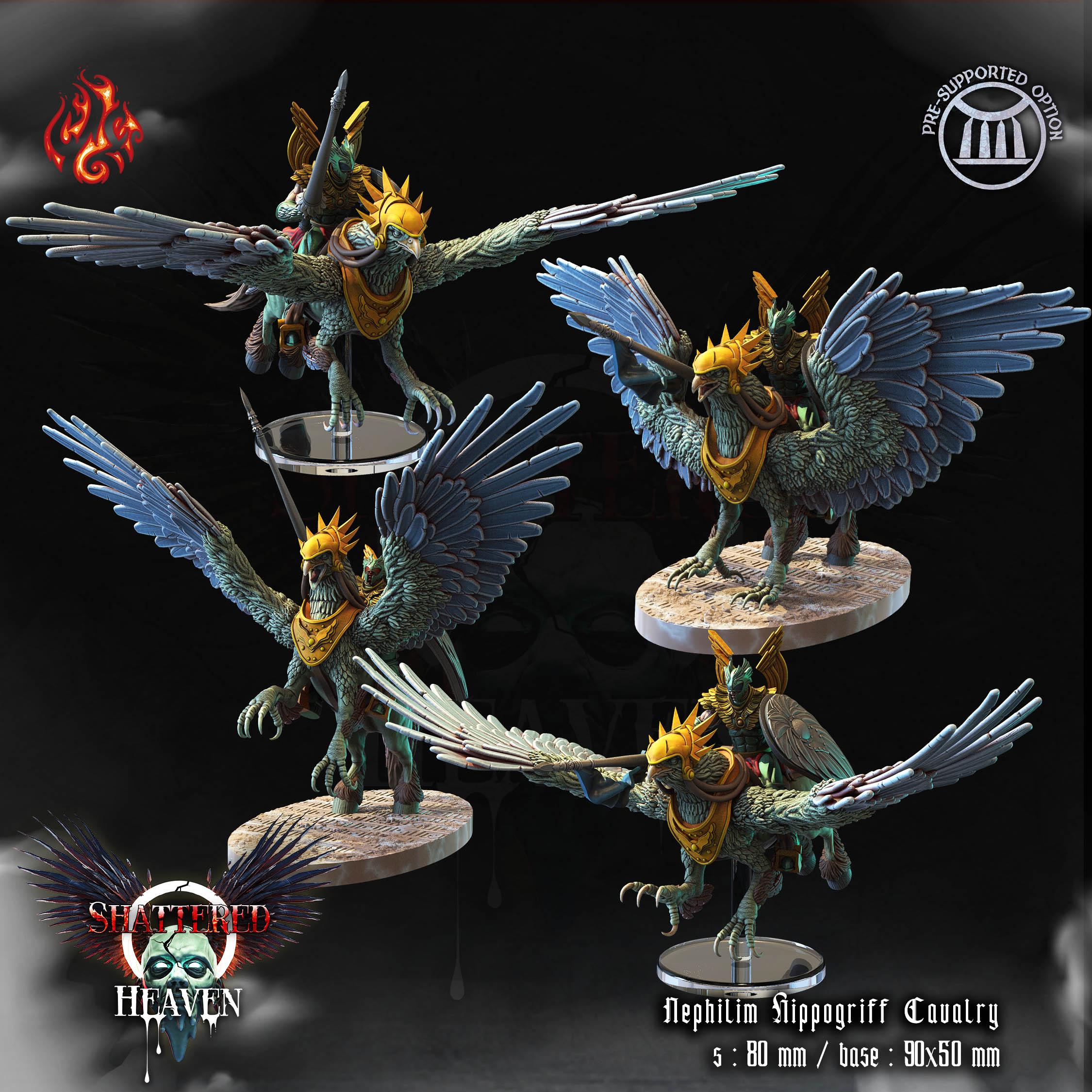 Nephilim Hippogriff Cavalry 3d model