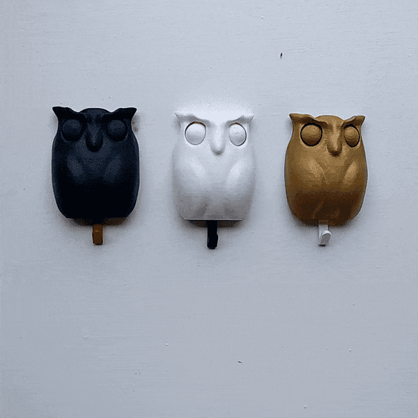 Owl - Wall Key Holder 3d model