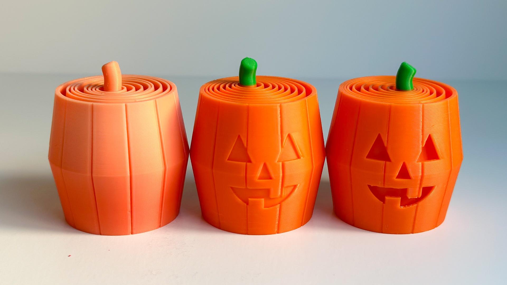 Pumpkin & Jack O'Latern Layered Fidget (3 Styles in 3 Sizes = 9 total) 3d model