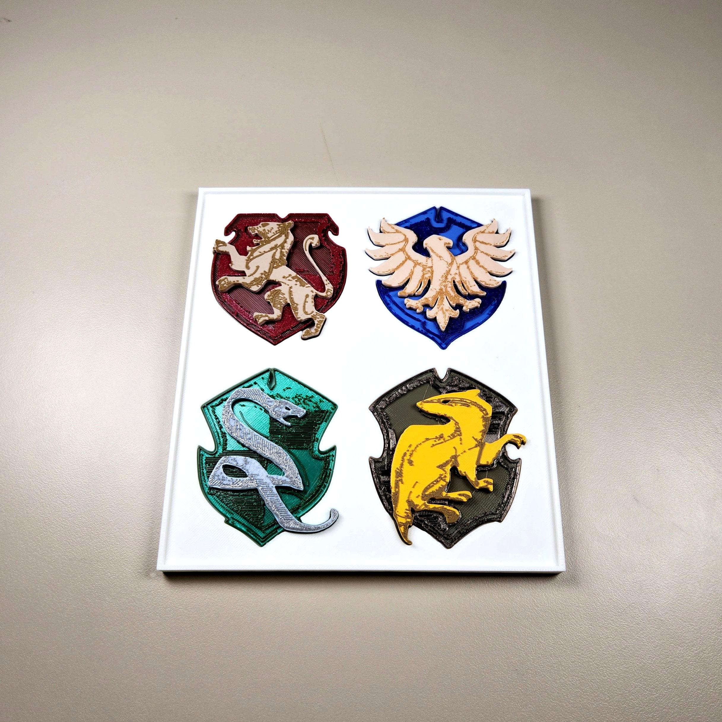 Harry Potter House Shields Frame 3d model