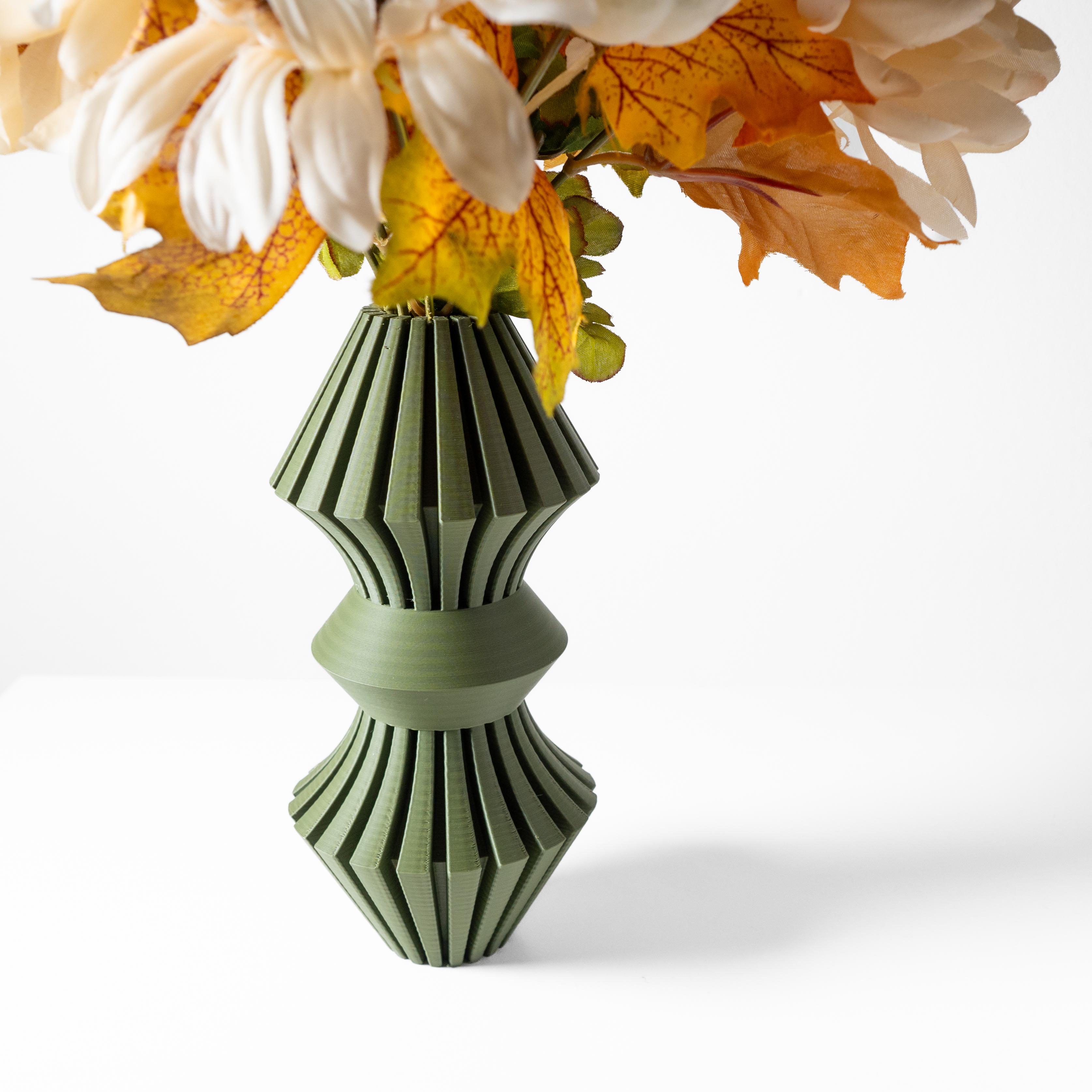 The Korin Vase, Modern and Unique Home Decor for Dried and Preserved Flower Arrangement  | STL File 3d model