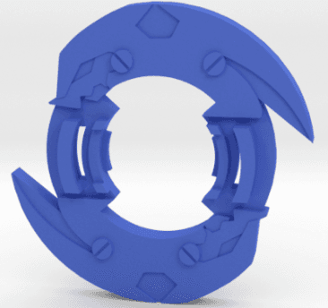 BEYBLADE SHIELD DRANZER | COMPLETE | CCG SERIES 3d model