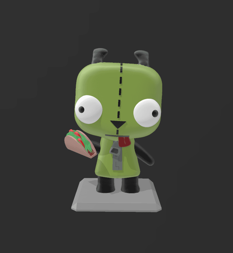 invader zim gir 3d model