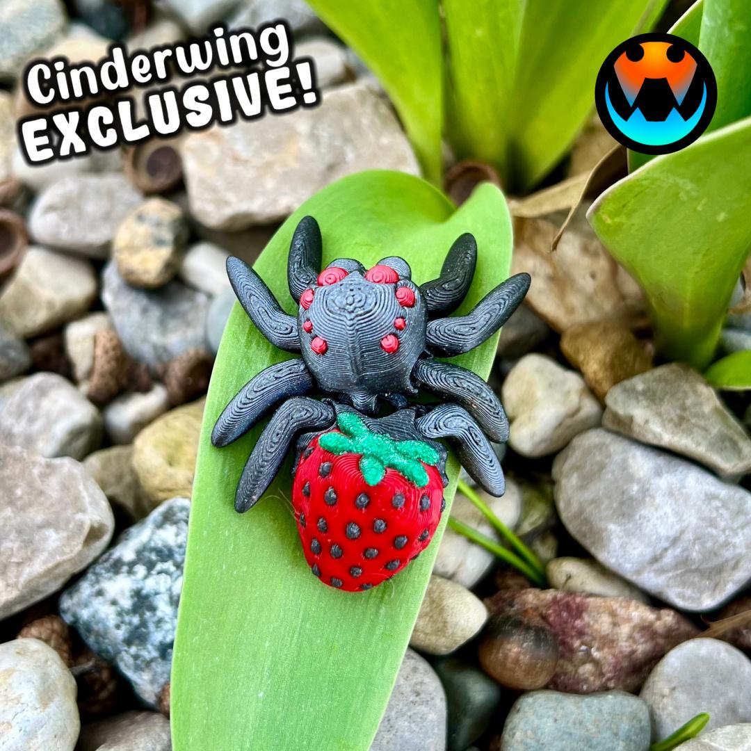 Strawberry Tiny Spider 3d model