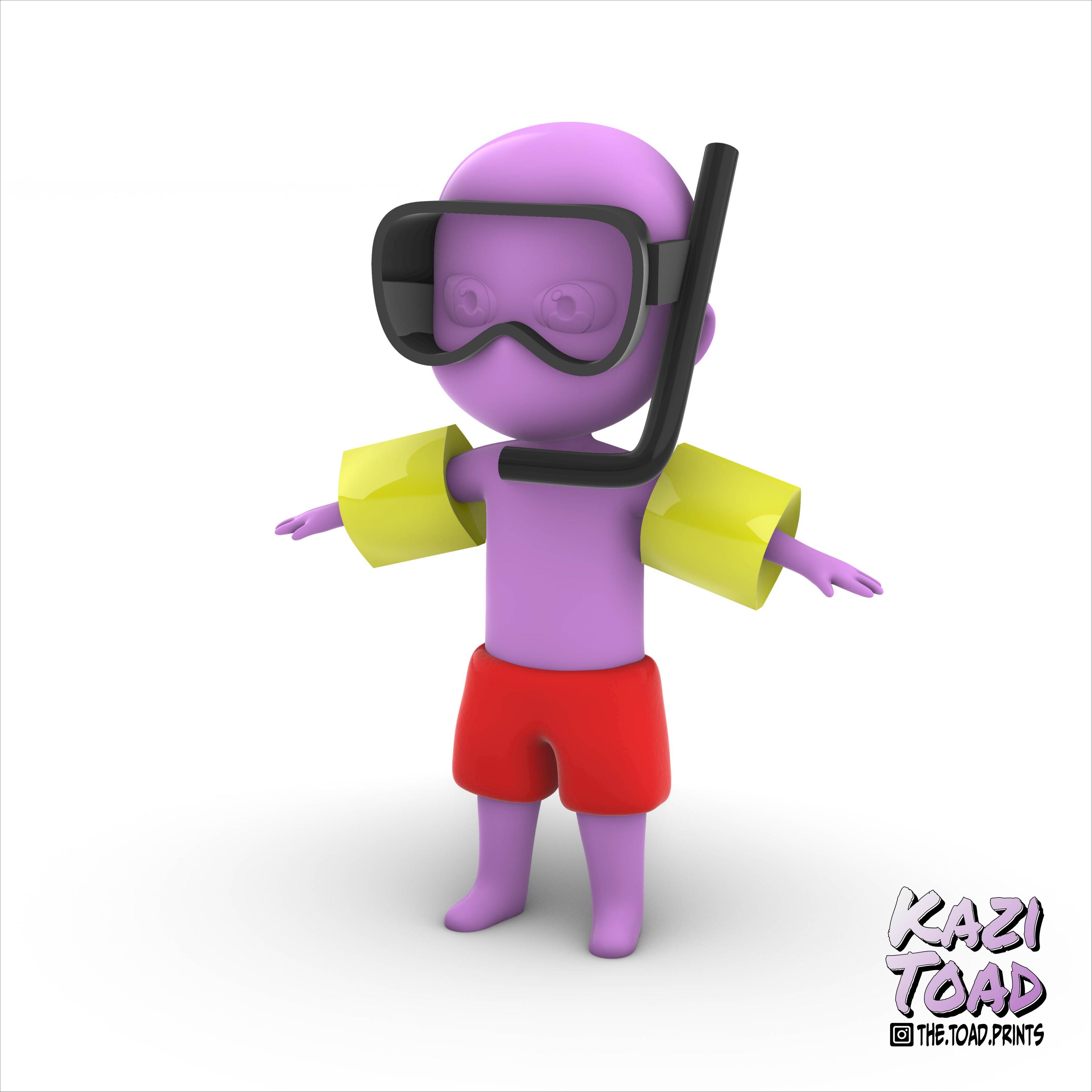 LittleBigHead Pool Party 3d model