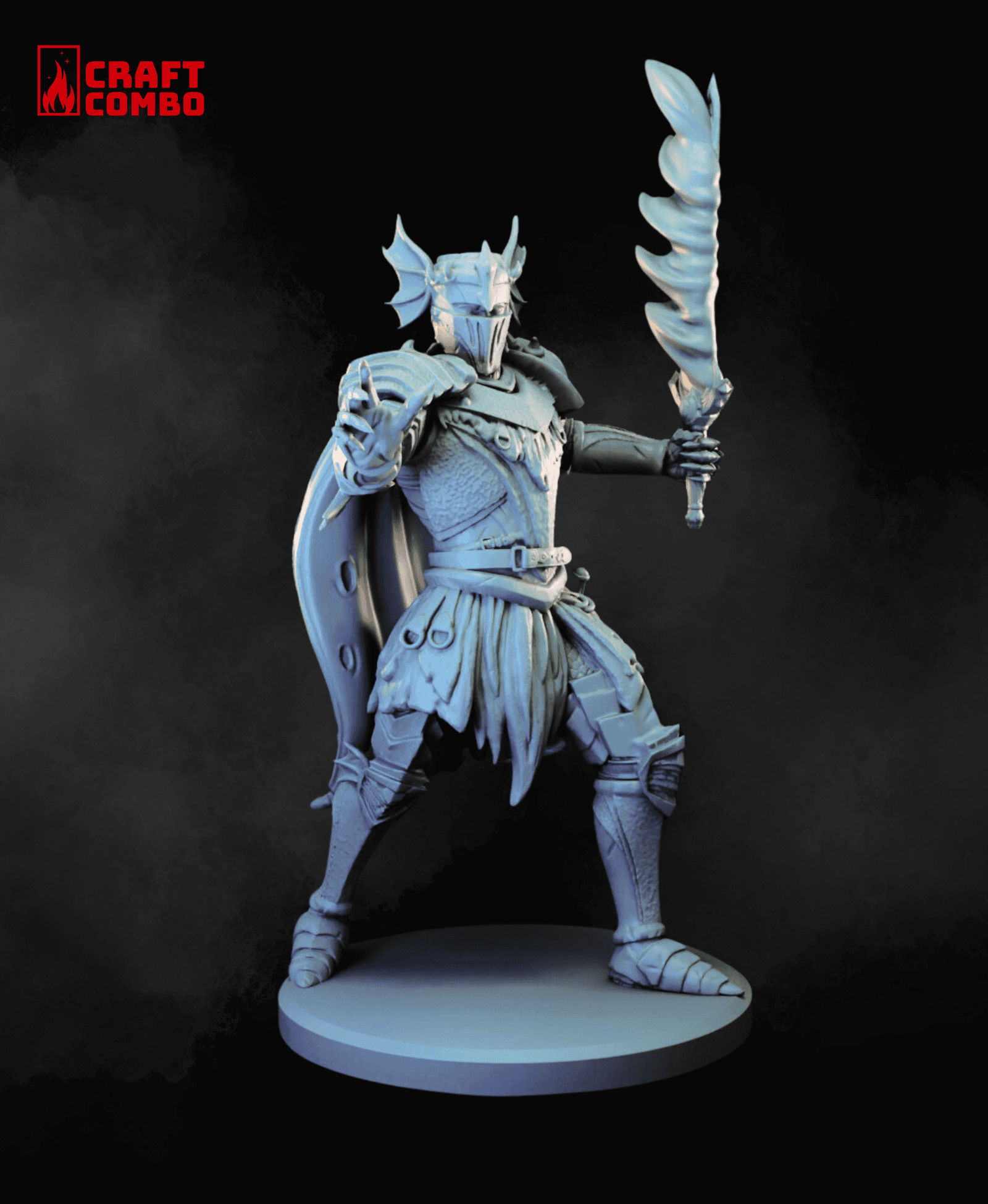 Dark Knigth - Moros Kael - D&D Mini 3d model