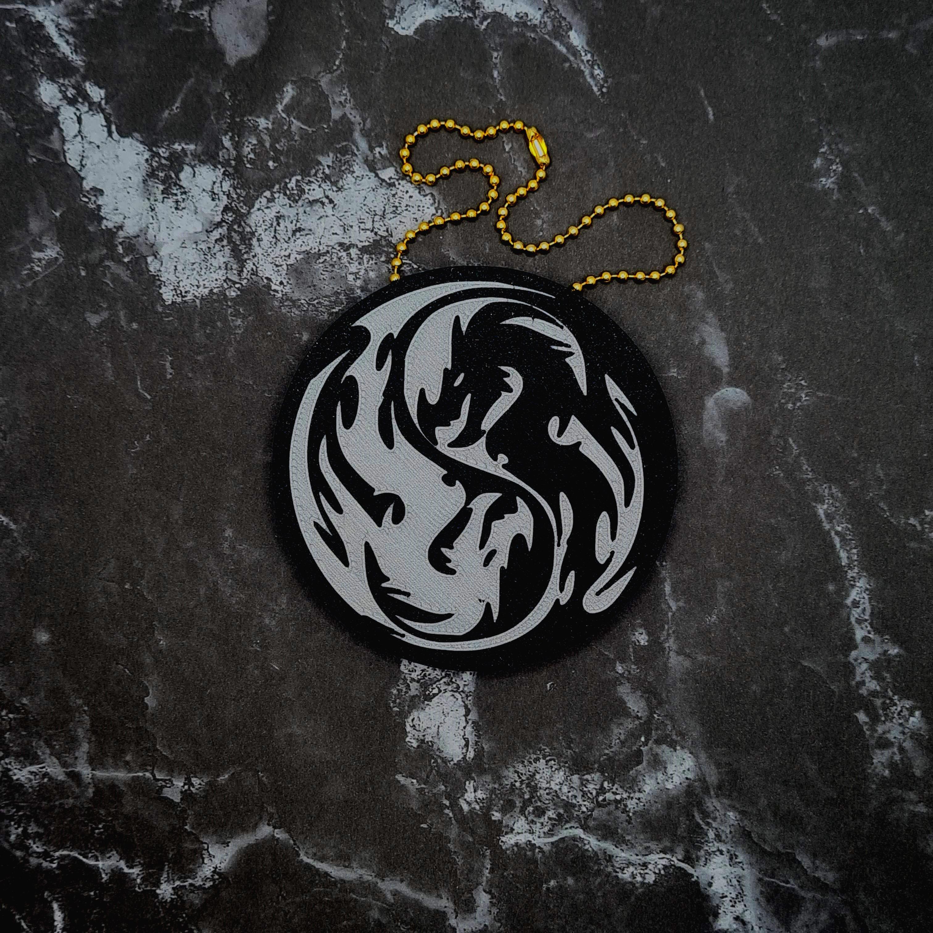 Dragon Yin Yang Charm 3d model