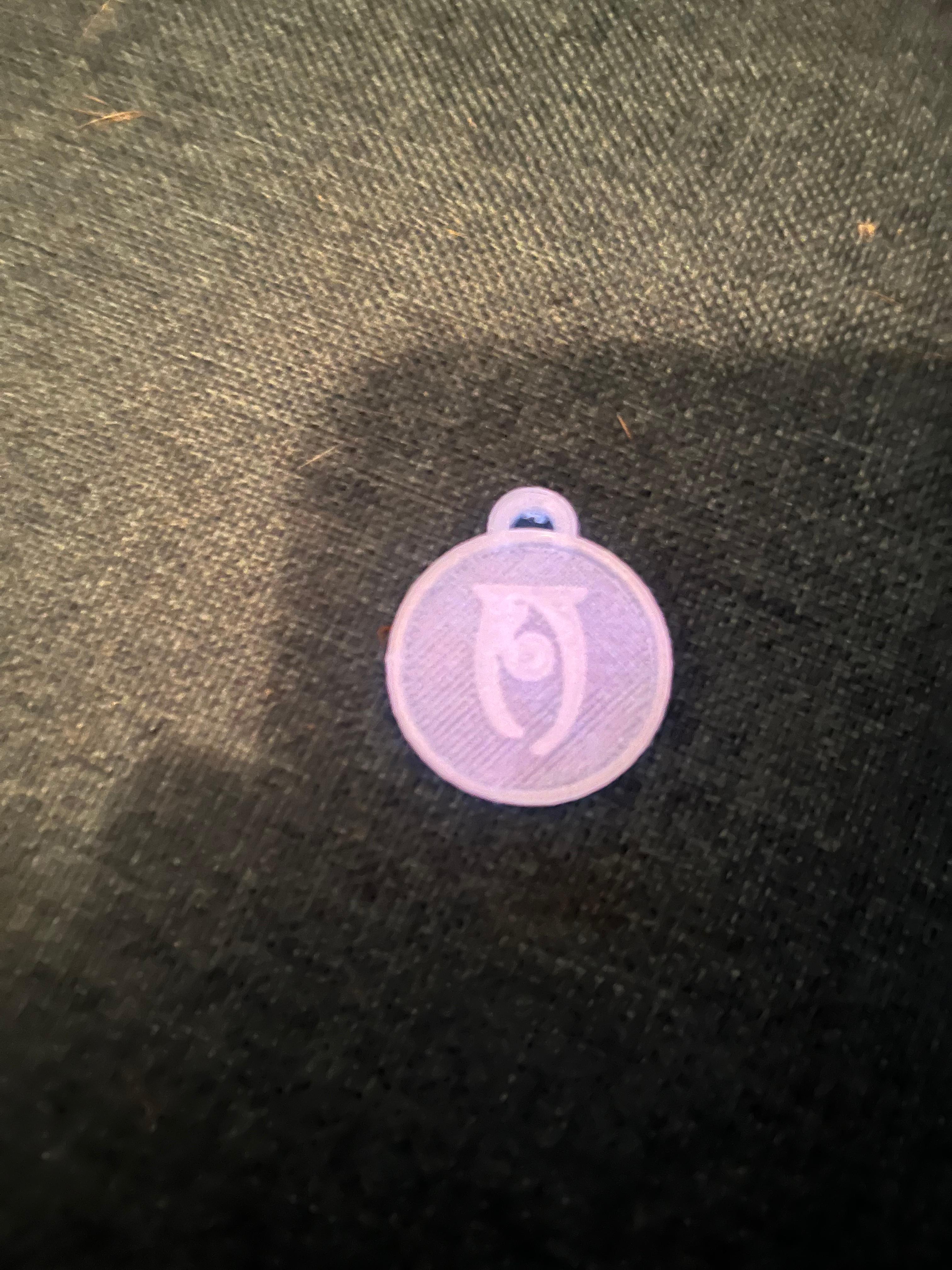 oblivion symbol keychain/pendant 3d model