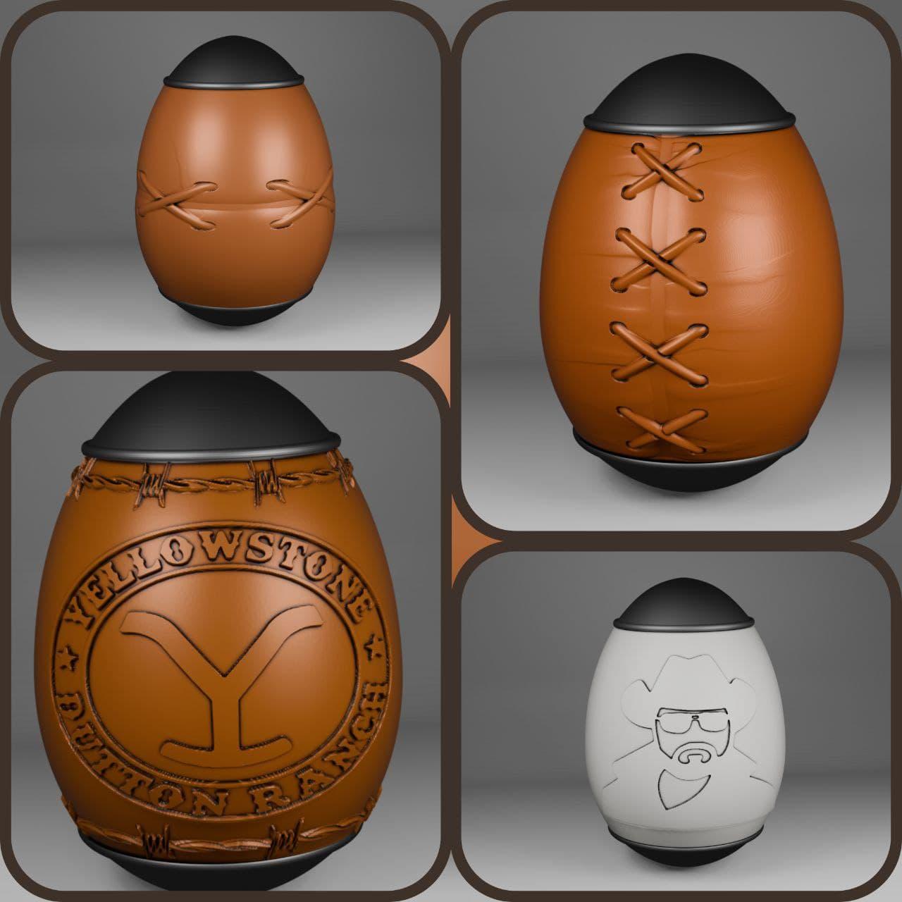 Western Egg Containers / Toys 3d model