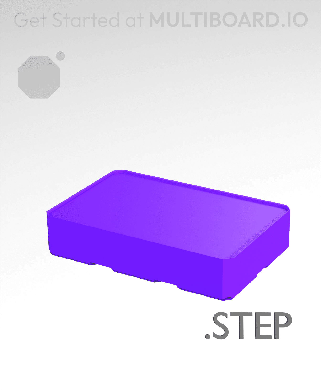 3x2x0·75 - Multibin Insert - STEP Remixing File 3d model