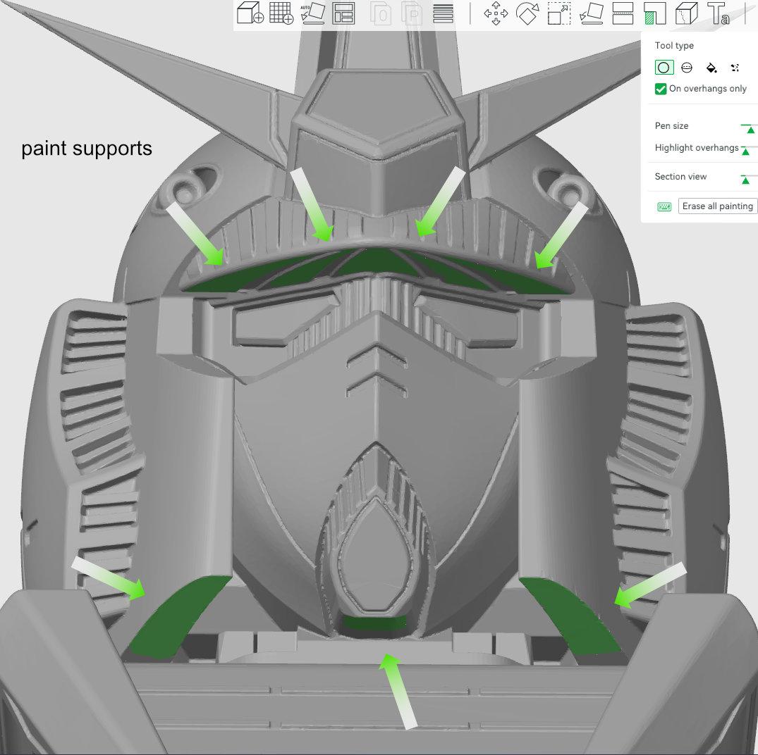 Gundam Bust 3d model