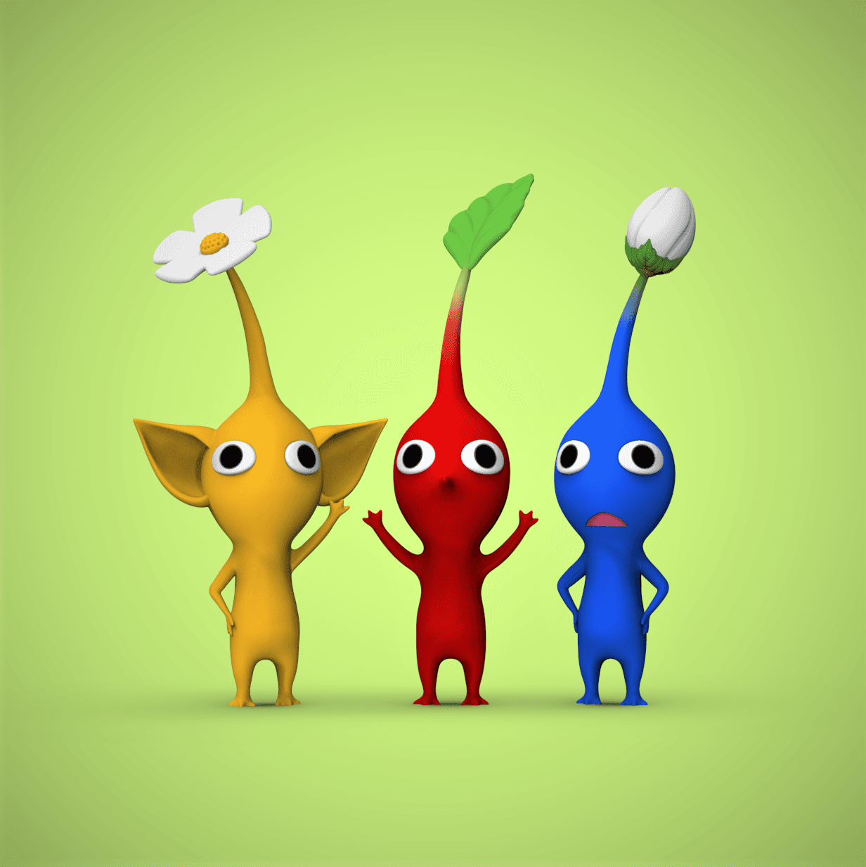 Red Pikmin 3d model