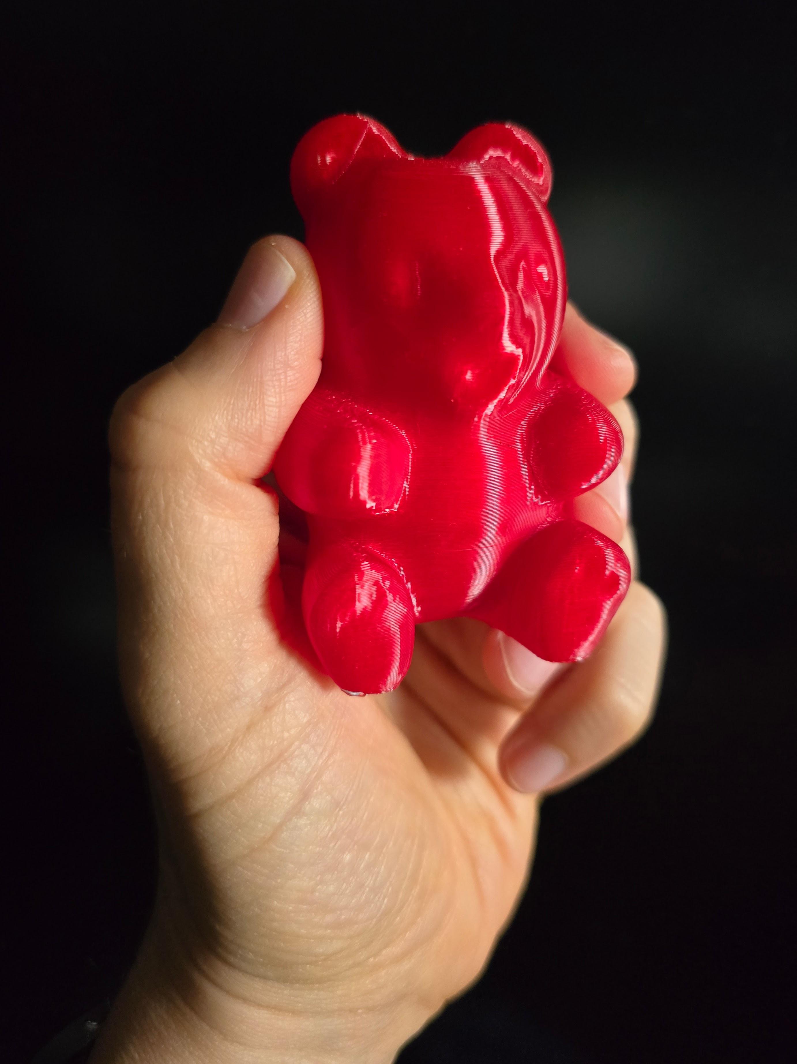 Gummy Bears | Includes 3mf to make a TPU squeaky toy | Compatible w/ "The Squeaker!" by SpoolDesigns - tastes better than the real thing - 3d model