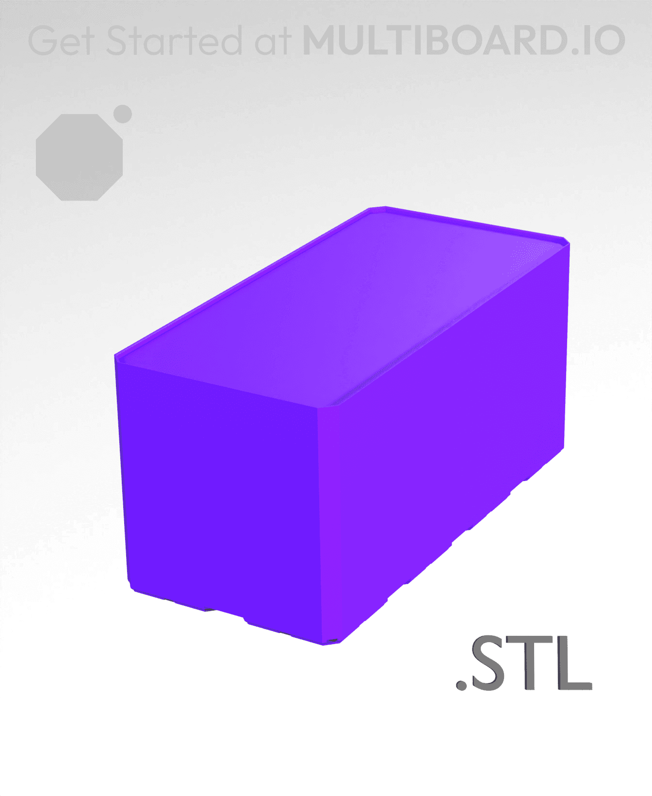 2x4x2 - Multibin Insert - STL Remixing File 3d model