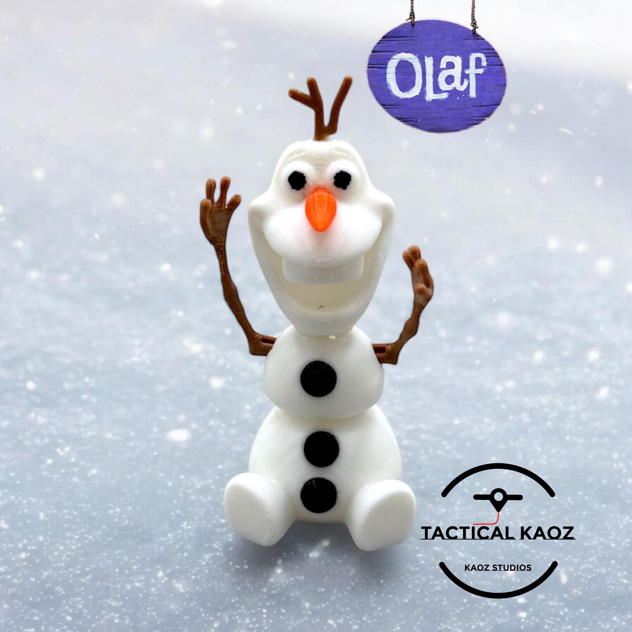 Olaf Flexy Snow Man from Frozen Pose & Wiggle 3d model