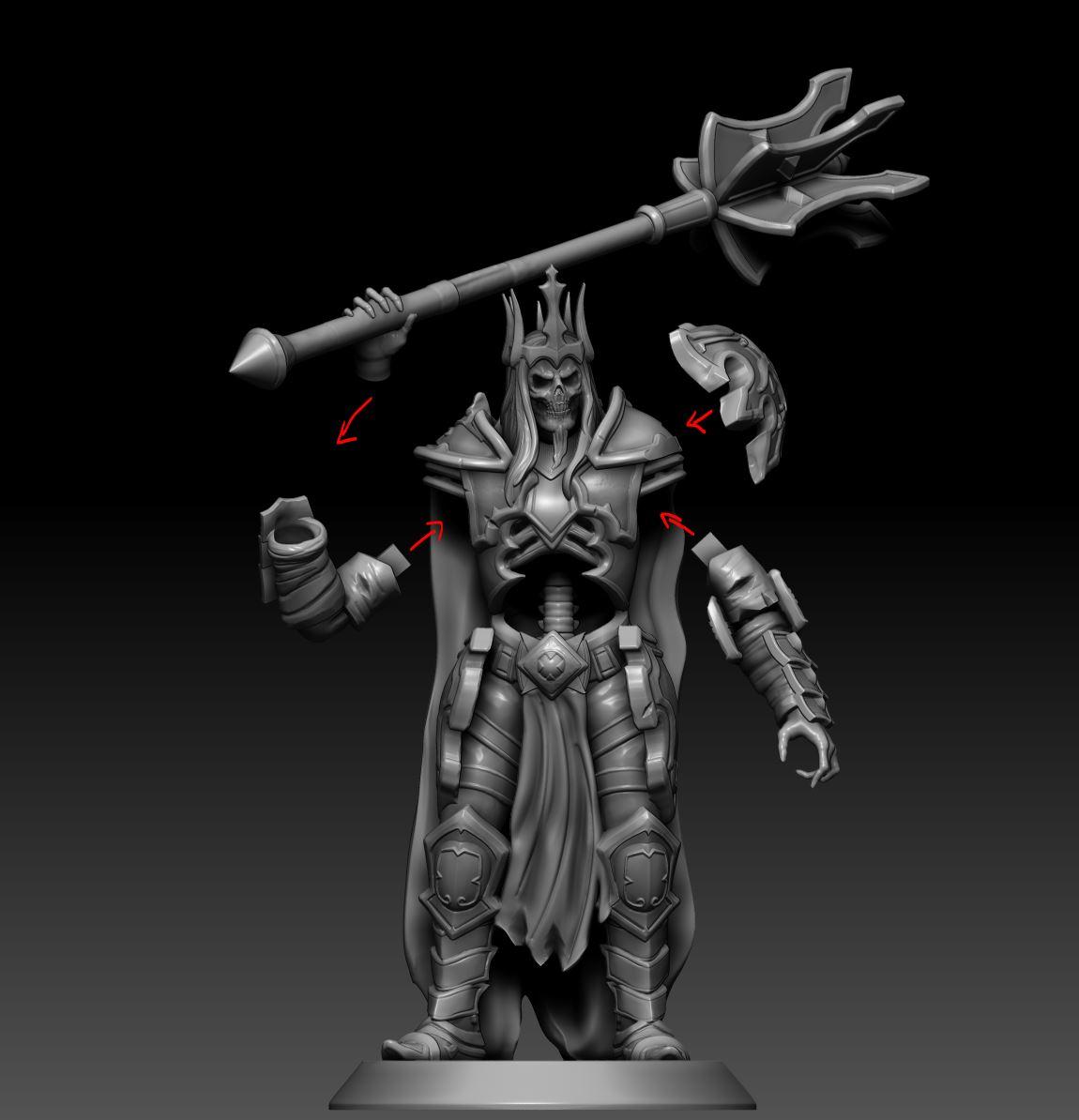 Leoric Figure - Diablo (Pre-Supported) 3d model