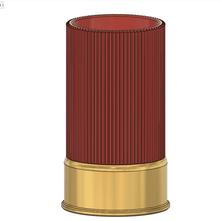 16oz Shotgun Shell Can Cup 3d model