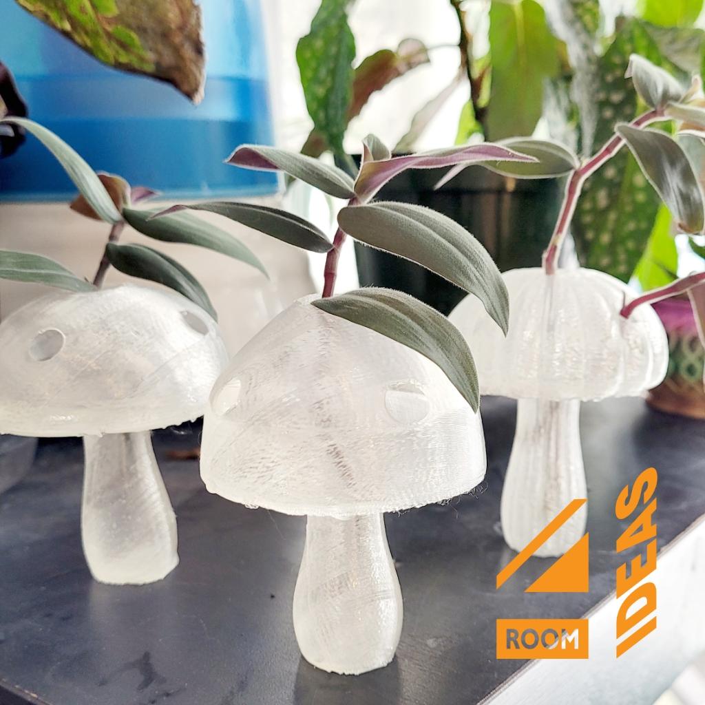 Mushroom Propagation Vase Set 3d model