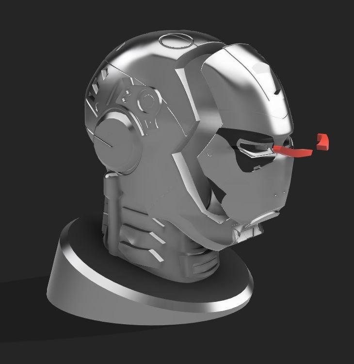 Iron Terminator Hollow Bust 3d model