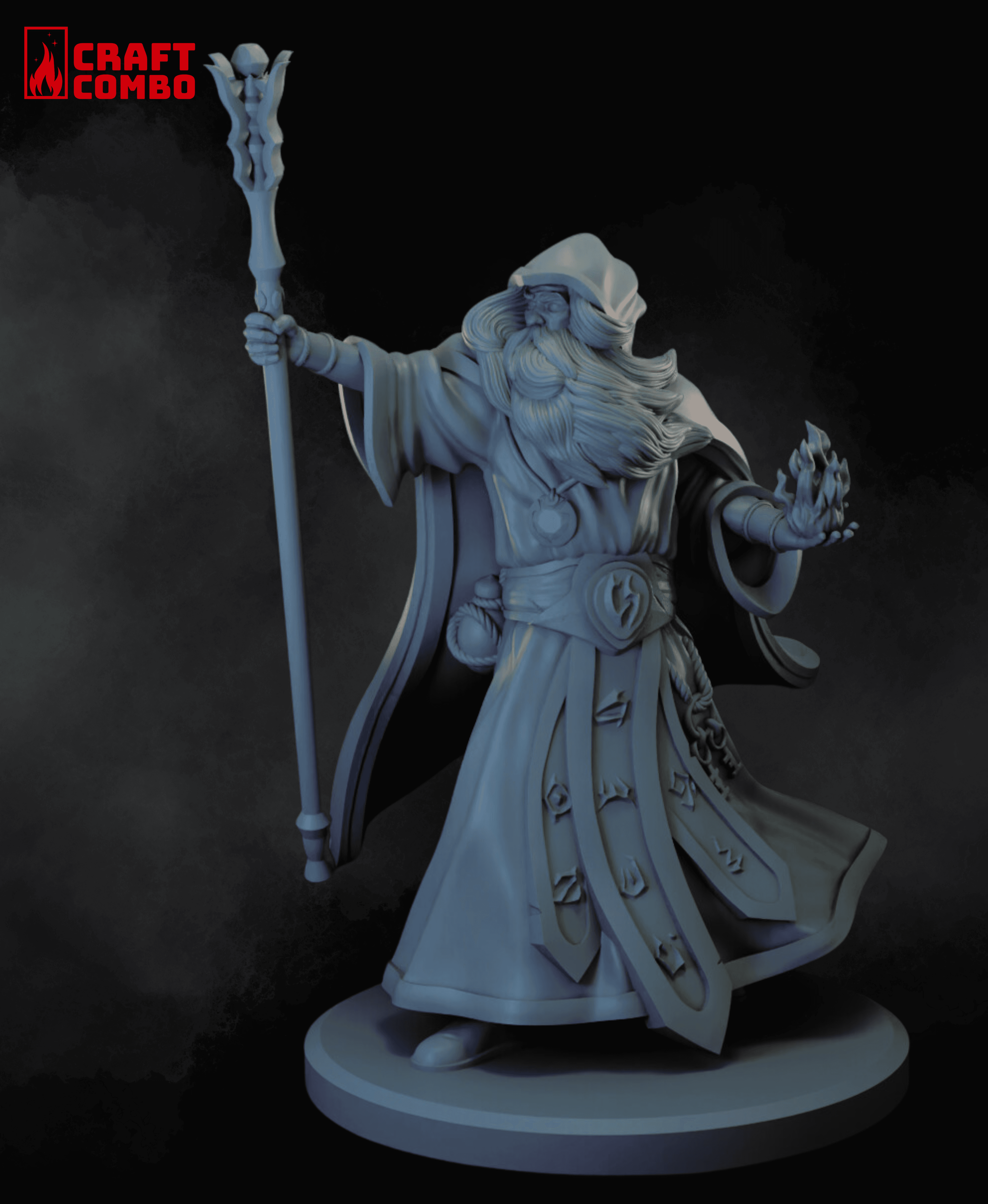 Mage - Wizard - Aurelius Keymind - D&D Mini 3d model