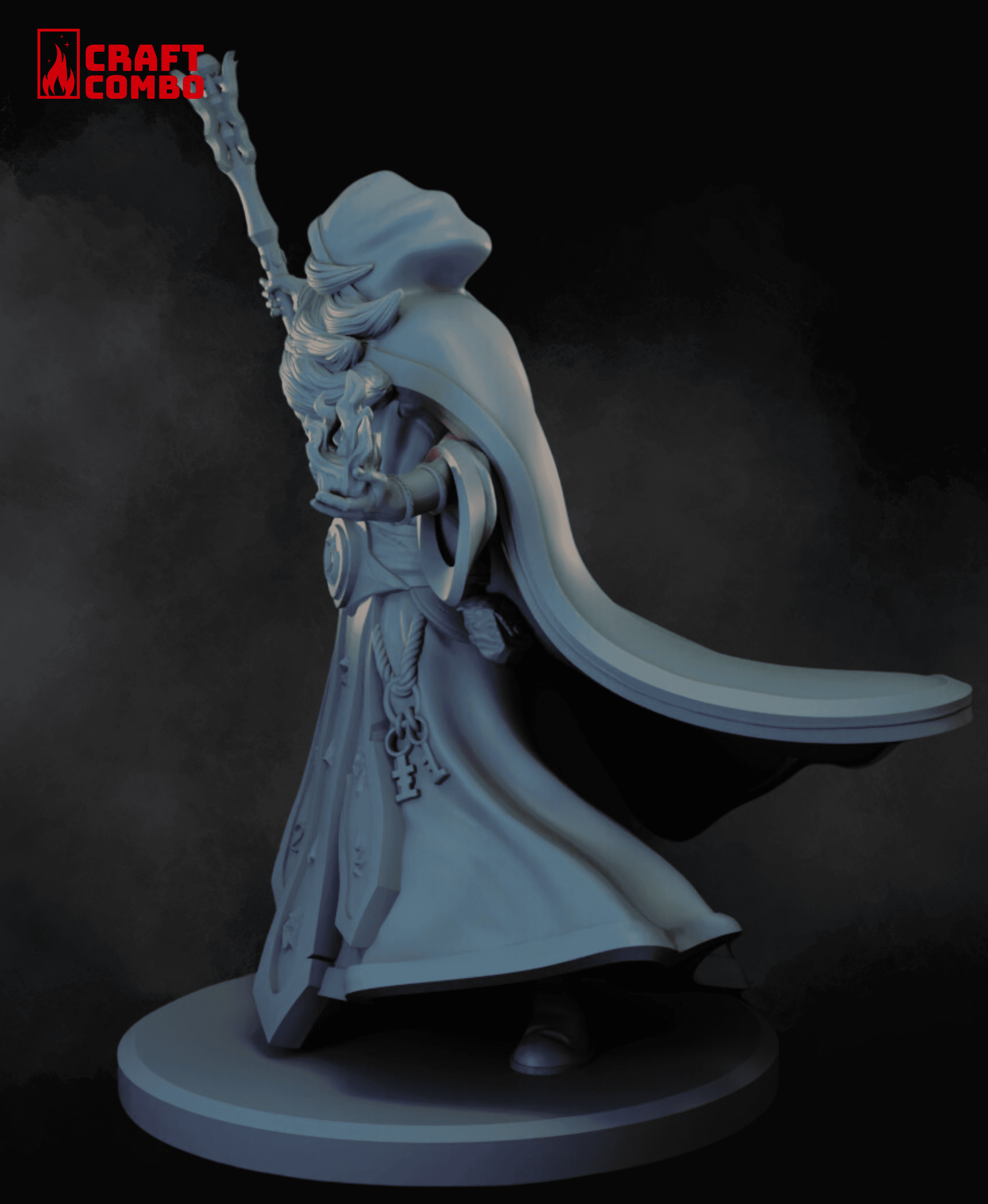 Mage - Wizard - Aurelius Keymind - D&D Mini 3d model