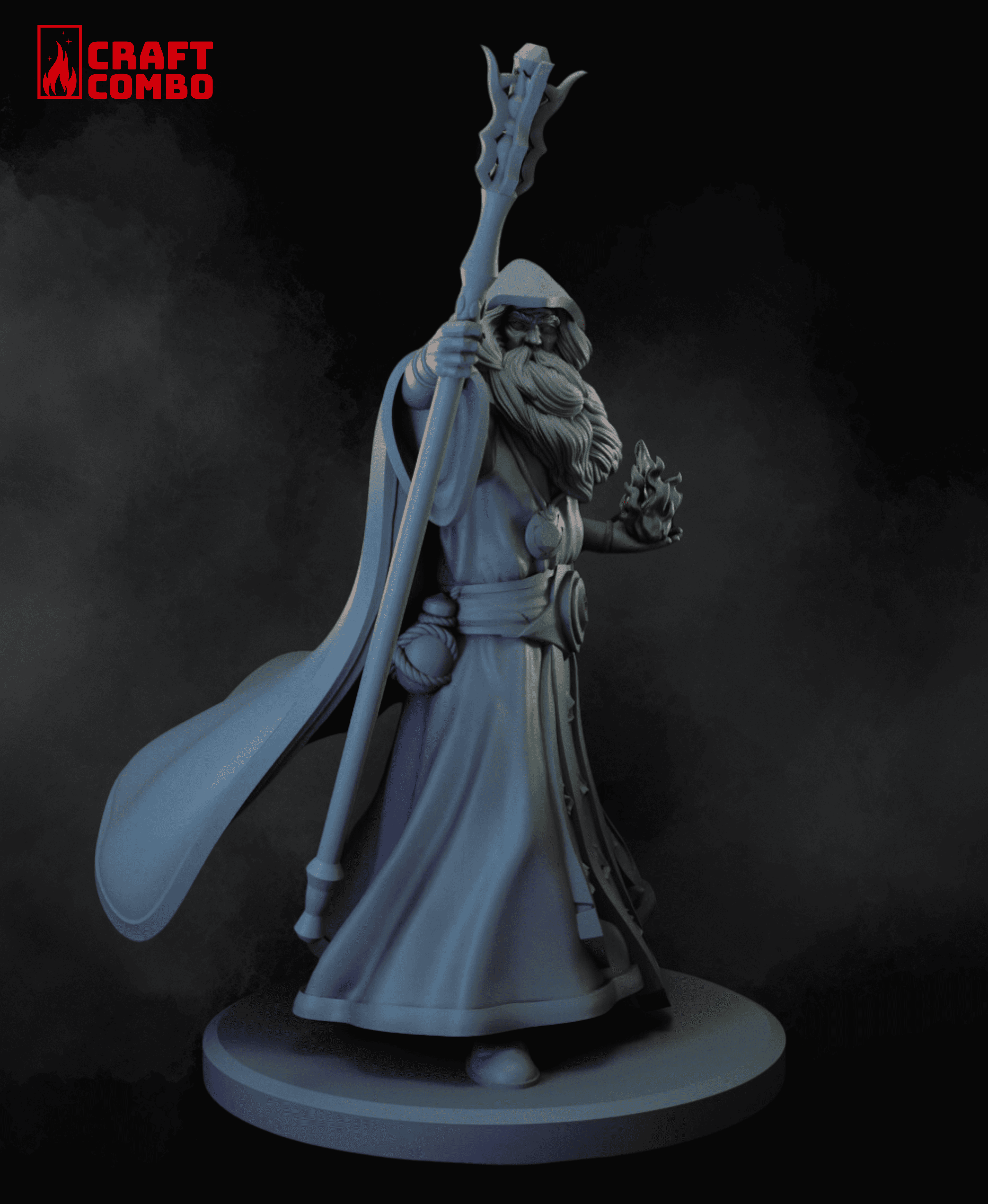 Mage - Wizard - Aurelius Keymind - D&D Mini 3d model