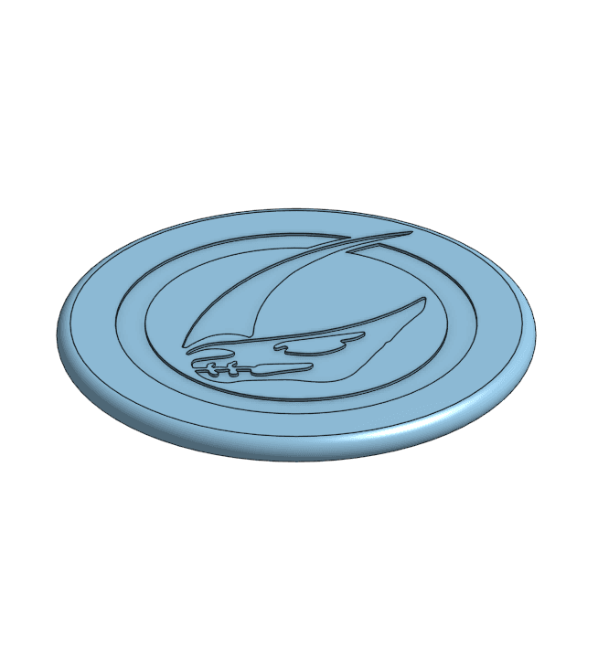 Mudhorn Crest Coaster 3d model