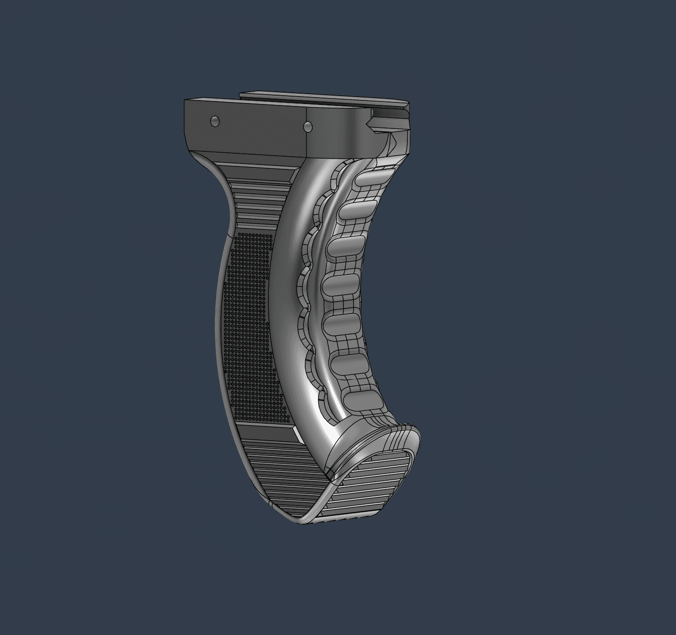 Vertical Foregrip Charlie - Original Design - No Supports Needed 3d model