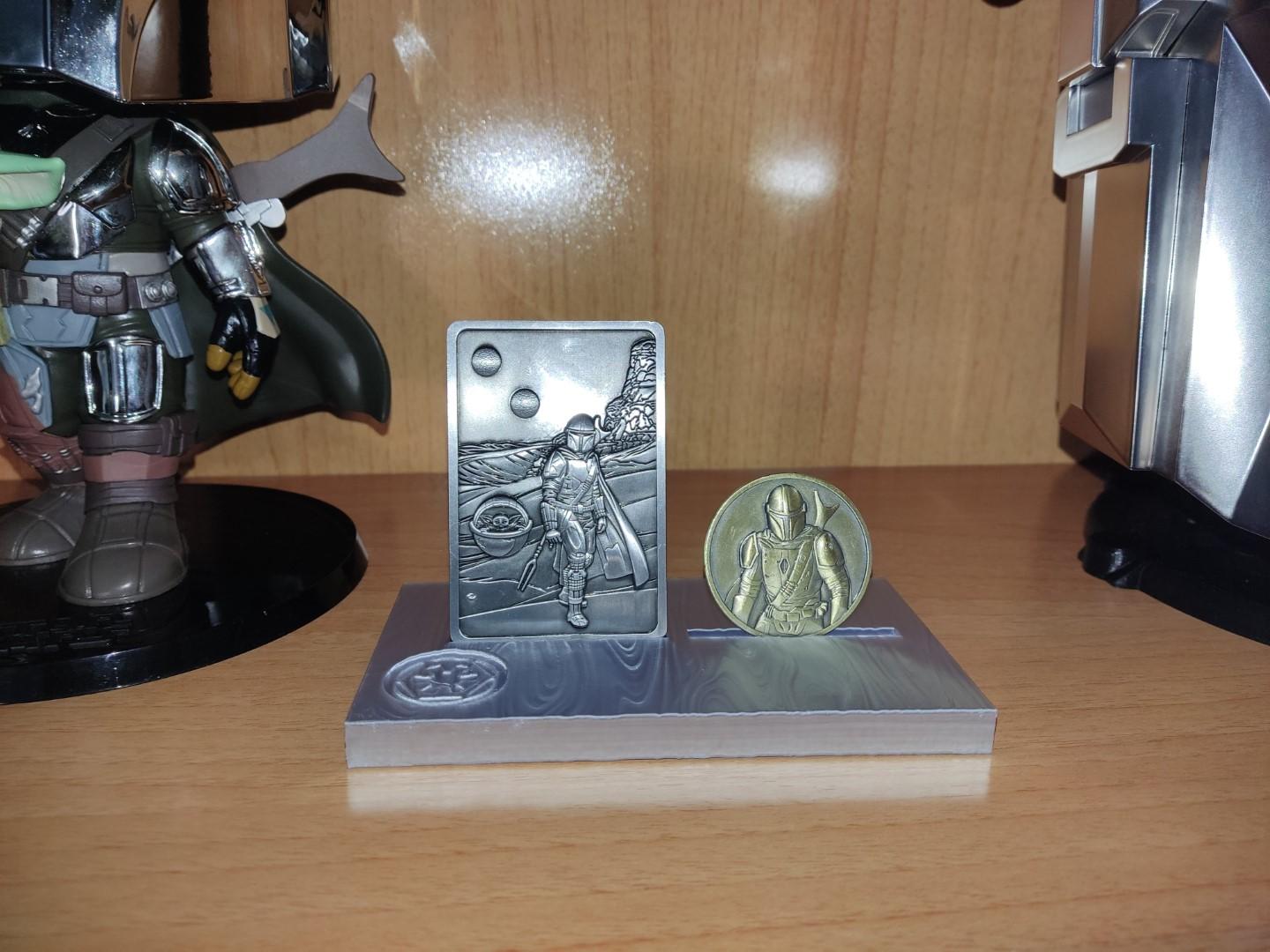 The Mandalorian Coin Ingot Display 3d model