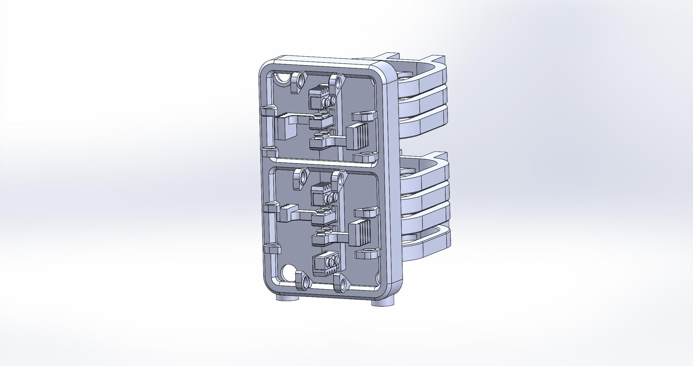 Rack Driven 7 Segment Display 3d model