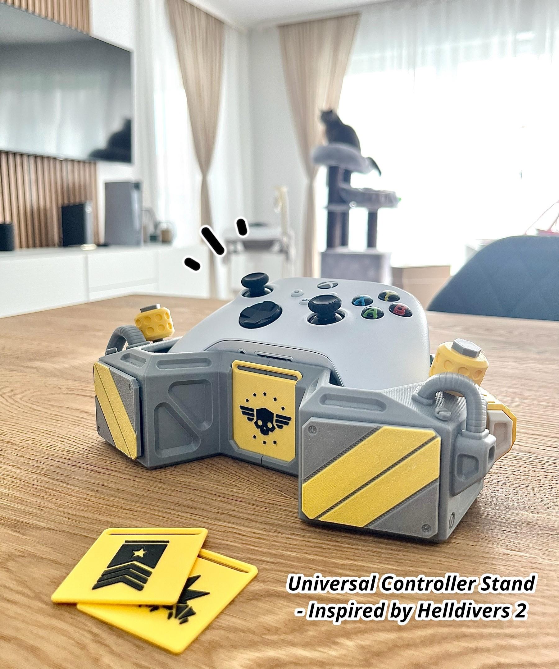 Universal Controller Stand - Inspired by "Helldivers 2" 3d model