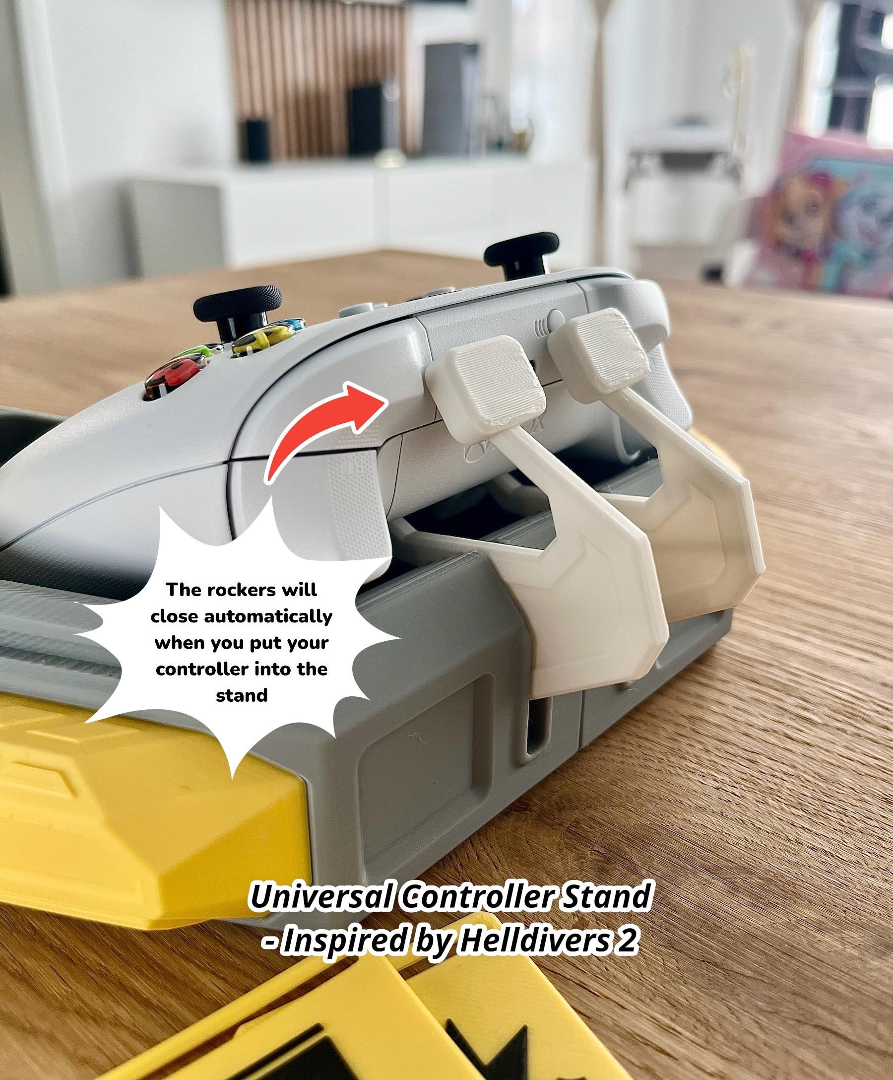 Universal Controller Stand - Inspired by "Helldivers 2" 3d model