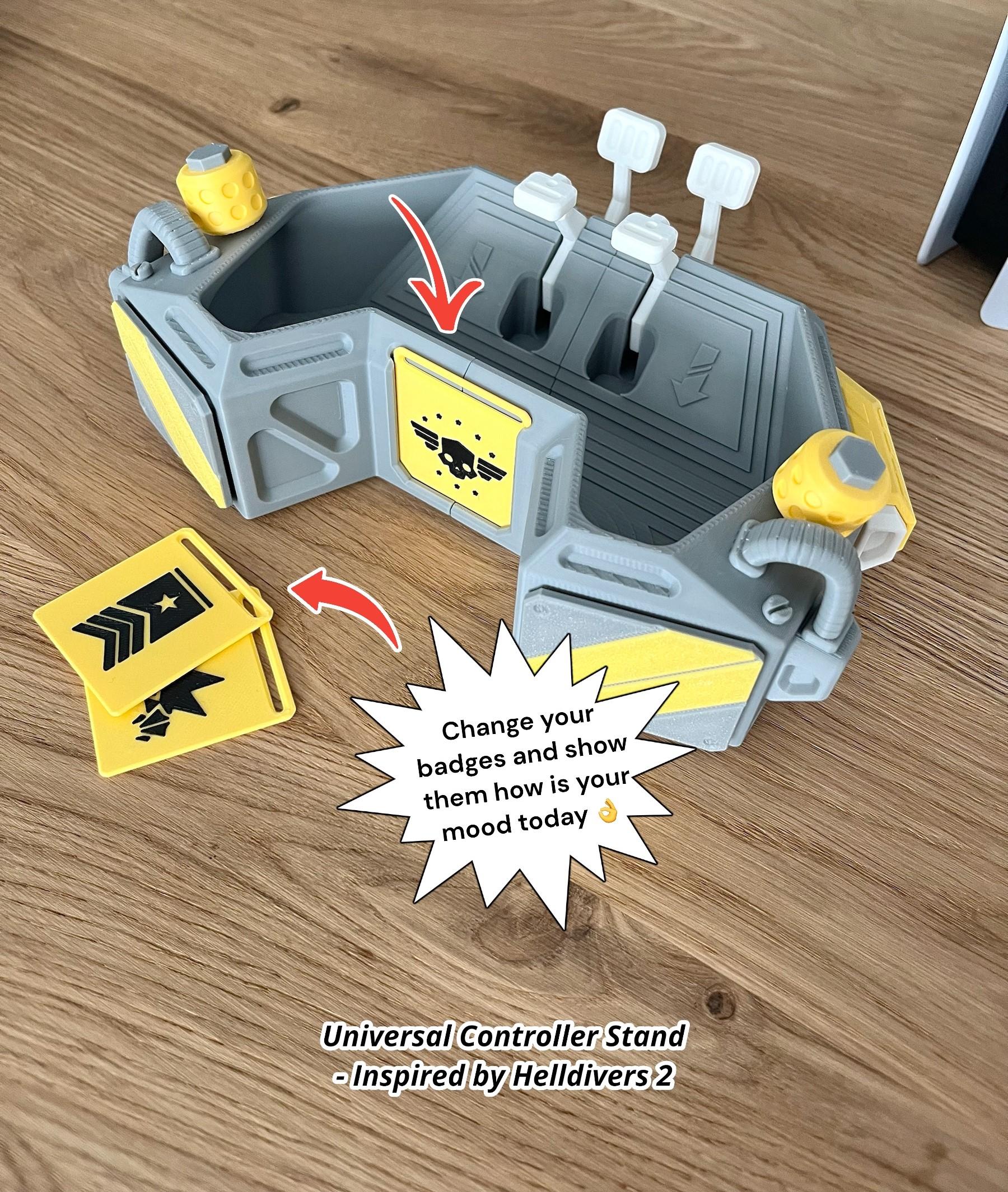 Universal Controller Stand - Inspired by "Helldivers 2" 3d model