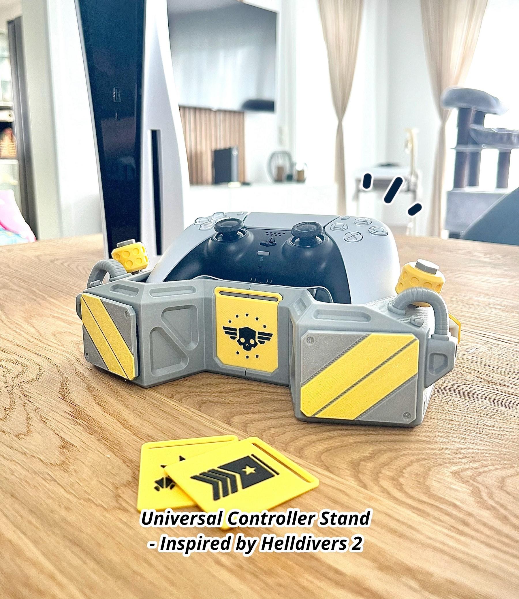 Universal Controller Stand - Inspired by "Helldivers 2" 3d model