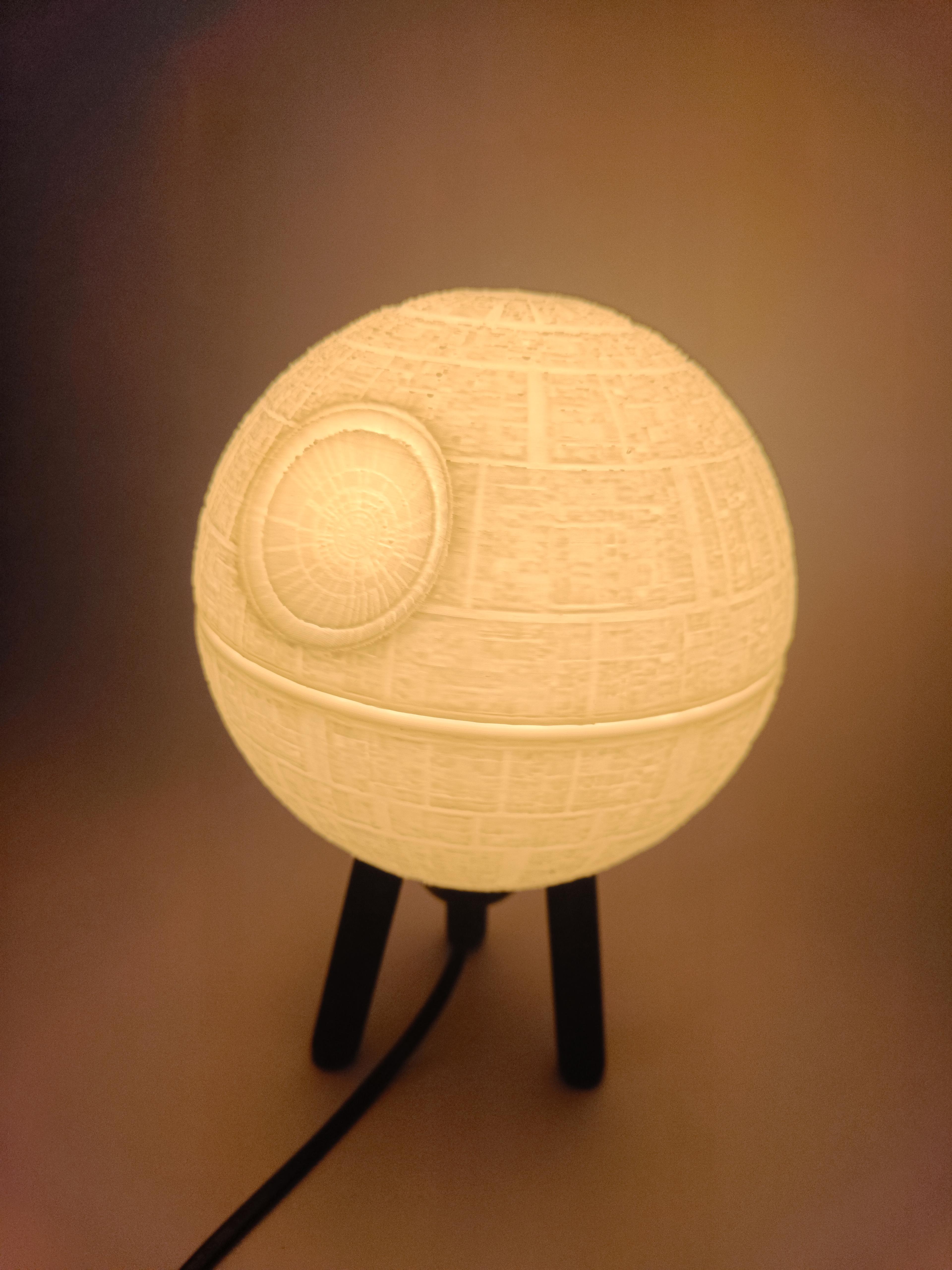 Hybrid Hanging/Desk Death Star Lamp 3d model