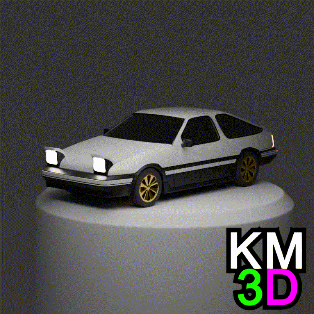 Toyota AE86 3d model