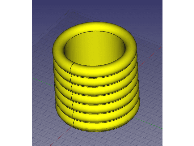 Torus vase v2 3d model